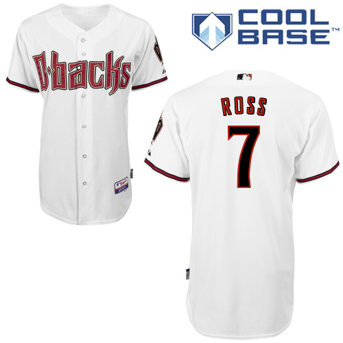 Cody Ross #7 MLB Jersey-Arizona Diamondbacks Men's Authentic Home White Cool Base Baseball Jersey